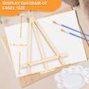 25 Pack 9 Inch Wood Easels, Tripod, Table Top Easels for Painting, Art Crafts Painting Party Easel,Tabletop Easels Stand for Painting, Portable Mini Canvas Photo Picture Sign Holder