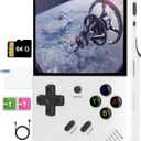 RG35XX Plus Handheld Game Console - 64G TF Card with 3.5 Inch IPS Screen & Linux OS Retro Video Games, Portable Case (White)