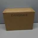 EVERGRACE King Comforter Set, 7-Piece Bed in a Bag, Shabby Chic Boho Tufted Comforter with Diamond Embroidery, Soft All Season Microfiber Bedding Set with Sheets, Pillowcases & Shams, Light Gray