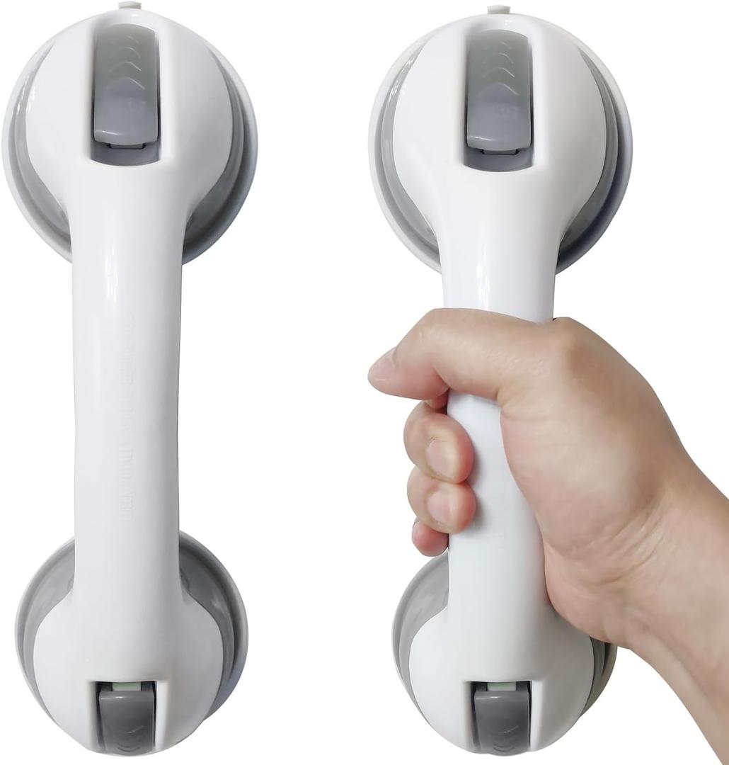 Suction Bathroom Grab Rails,Shower Handle, Support Grab Handle,Portable Mobility Aids Safety Handle for Children,Elderly, Injury and Disability Aids (2Pack)