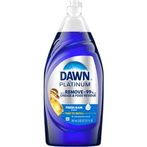 Dawn Platinum Dishwashing Liquid, Fresh Rain Scent, 32.7 fl oz