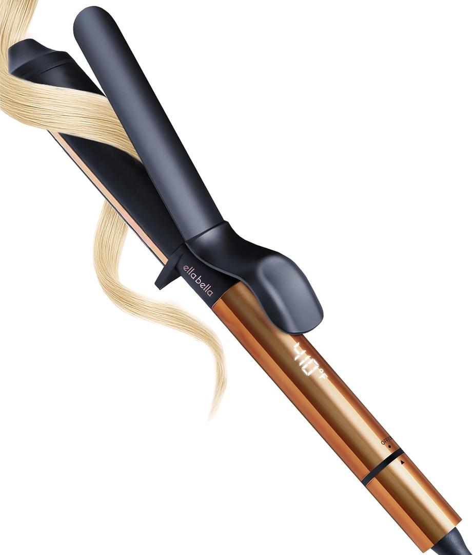 ELLA BELLA Curling Iron 1.25" Professional Hair Curler Curling Wand Ceramic Curling Irons Transform Your Look in Seconds Suitable for All Hair Types Say Goodbye to Heat Damage