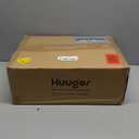 Huuger Night Stand Set of 1, Nightstand with 2 Drawers, Bed Side Table with Open Shelf, Wooden Top, End Table, Fabric Drawer, for Bedroom, Rustic Brown