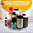 Lazy Susan Turnable Organizer for Cabinet  11.5 Inches Clear  Heavy Duty Plastic  Multifunctional and Practical Design  Ideal for Kitchen, Under Sink, Bathroom (1 Pack)