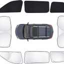 8pcs Car Window Shades for Grand Cherokee 2022-2026 Accessories,Windshield Side Rear Full Sunshade,Sun Visor UV Blocking, Privacy Protection for Camping Outdoor(Not for Cherokee L&Jeep Cherokee)