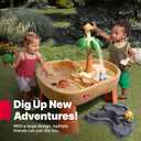 Step2 Dino Dig Sand and WaterTable, Kids Activity Sensory Playset, Summer Outdoor Toys, 7 Piece Water Toy Accessories, For Toddlers 2-5 Years Old, Large