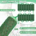 42 Pcs Floral Foam Garland 27.6ft Absorption Flower Holder Plant Foam Flower Green Sponge Foam for Wedding Arch Door Tabletop Decoration Arrangement Home Garden Craft