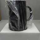 Over&Back Coupe Stoneware Pitcher - Elegant Water Pitcher for Home Decor and Beverages - 42 Oz - Semi-Matte Black