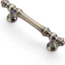 Asidrama 10 Pack 3 Inch(76mm) Brushed Antique Brass Kitchen Cabinet Handles, Cabinet Pulls Kitchen Cabinet Hardware for Cupboard Drawer Pulls (3" Hole Center)