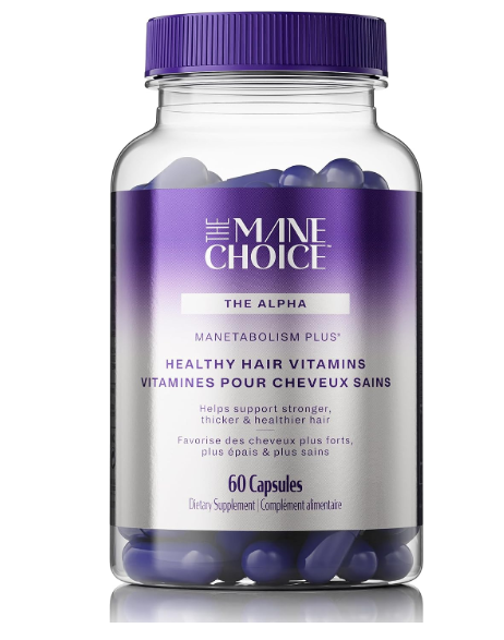 The Mane Choice MANETABOLISM Plus Healthy Hair Growth Vitamins - Supplements for Longer, Thicker, Healthier Hair - Hair Skin & Nails Vitamins for Women & Men (60 Capsules) (EXP: 11/2026)