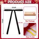 2 x 24 Pcs Black Velvet Bows Ornaments for Christmas Tree, Vintage Rustic Elegant Velvet Christmas Bows Tree Decorations, Indoor Home Decor for Wreath Mantle Gift Wrap Holiday Decor, 3/8'' W, 5 * 7 inch