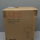 Oneach 22" Glass Table Lamps Set of 2, Gray Modern Bedside Lamp with LED Night Light for Living Room, Nightstand Lamp with USB Ports for Bedrooms, Study Room, End Table(2 Bulbs Included)