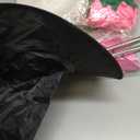 xo, Fetti Witch Party Hanging Decor - Set of 4 | Pink Tiara + Black Hat | Iridescent Centerpieces, Magical Birthday Decorations, 3D Tabletop Setting