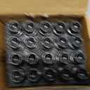 M14x1.5 Lug Bolts 17mm Hex, 28mm Thread Length, Compatible with A3 A4 A5 A6 A7 A8 S3 S4 S5 S6 S7 S8 Golf Beetle CC, Conical Bulge Seat, 20PCS, Black