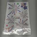 4th of July Window Clings Patriotic Independence Day Labor Day Window Stickers, USA Stars Veterans Day, Fourth of July Window Decorations for School Home Office Party Supplies