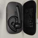 NIBEMINENT Wireless Bluetooth Earpiece Waterproof Lightweight Single Ear BT 5.1 Wireless Handsfree Headset for Business Office Driving