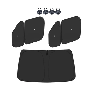 ULROLIT Front Windshield ＆ Side Window Sun Shade for 2014-2025 Dodge RAM ProMaster Full Size Cargo Van, Foldable Window Sunshade Sun Visor Protector, Window Shades Blocks UV Rays Heat, Pack of 5