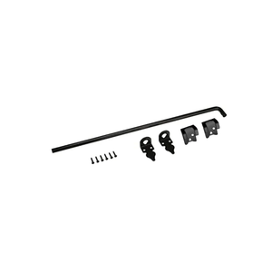 Advantage Industries 42" Heavy Duty Cane Bolt | Gate Ground Latch Drop Rod | Pad-Lockable | Zinc Plated Steel | Industrial Grade Drop Rod for Wood Fence | Hardware & Fasteners Included - Black