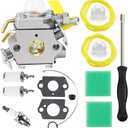 CS26 CS30 Carburetor Fuel Line Kit for Ryobi Homelite 25cc 26cc 30cc 308054043 String Trimmer RY28020 (CS26) HT26 UT22600 Weedeater RY09056 Blower Vacuum RY252CS RY28065 Brushcutter