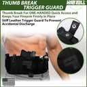 WarBull Belly Band Holster for Men Women, Concealed Carry Holster with Zip Pocket and Removable Pouches, Breathable Neoprene Gun Holster Fits for Glock Ruger S&W M&P Most Pistols and Revolvers