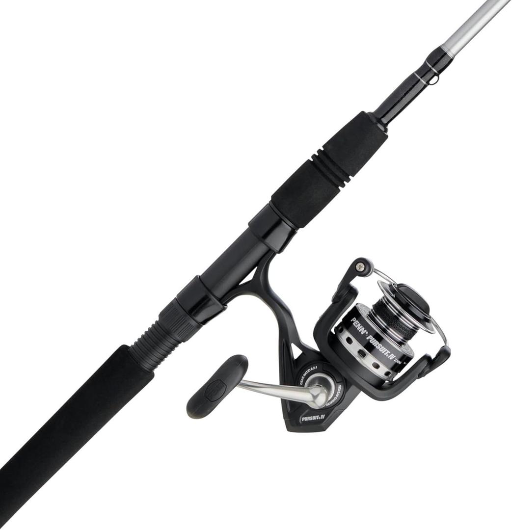 PENN Pursuit III & Pursuit IV Spinning Reel and Fishing Rod Combo (2500 Reel Size - 7' - Medium Light - 1pc)