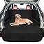 F-color SUV Cargo Liner for Dogs - Waterproof Pet Cargo Liner with Side Flaps, Comfort Dog Cargo Cover with Bumper Flap, Scrachproof, Non-Slip, Large Size Universal Fit SUVs Sedans Trunks Vans, Paw (Large: 55" x 93")