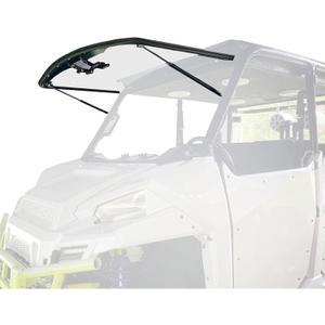 1/4" 3 in 1 Flip Windshield Scratch Resistant Clear Replacement for 2013+ Polaris Ranger XP 900,2014+ Polaris Ranger XP 900 Crew,Full, Half, or Vented Positions