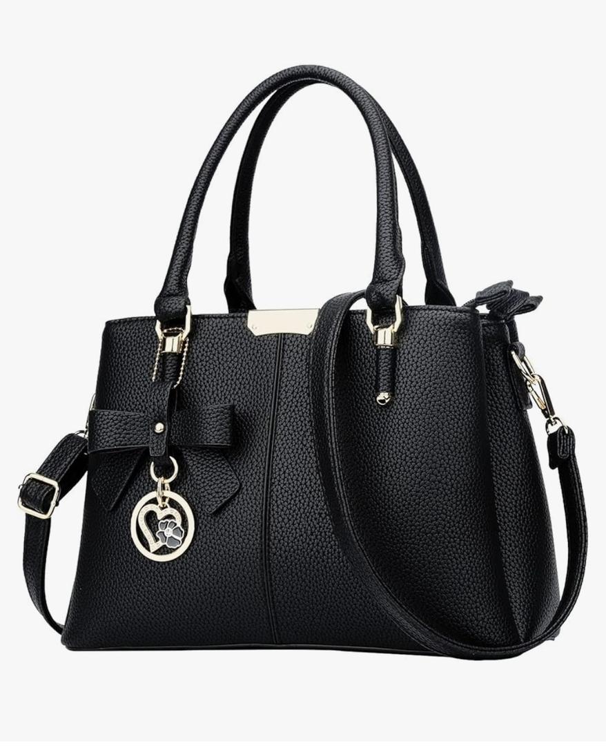 KKXIU 3 Zippered Compartments Purses and Handbags for Women Top Handle Satchel Shoulder Ladies Bags