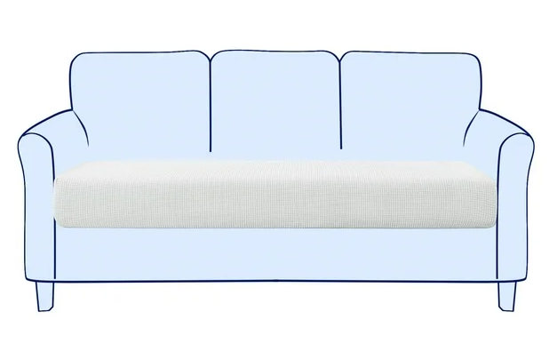 Stretch Sofa Seat Cushion Cover Couch Covers Furniture Protector (Sofa, Off-white), Size 20x20