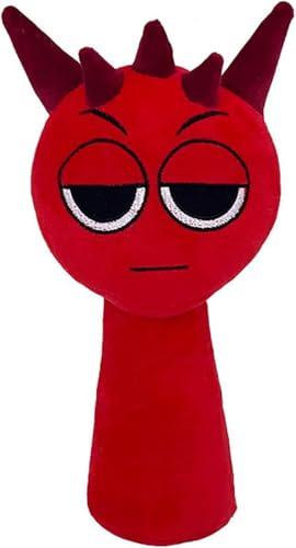 Soft Plush Toys Song Game Plushies Stuffed Plushes Soft and Funs Stuffed Toys Dolls for Fans and Friends Birthday for Girls Boys (Red)