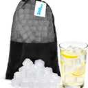Nilpferd 360Pcs Reusable Ice Cubes for Drinks, BPA-Free Ice Packs for Lunch Boxes Coolers, Refreezable Plastic Ice Cubes Without Diluting Drinks for Party Hosts & Outdoor Ice Baths Enthusiasts (White)
