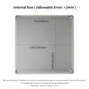 4 Pack 6" x 6" x 3" PVC Plastic Dustproof Waterproof Box IP65 Junction Boxes Project Junction Conduit Box for Electrical Outdoor Enclosure
