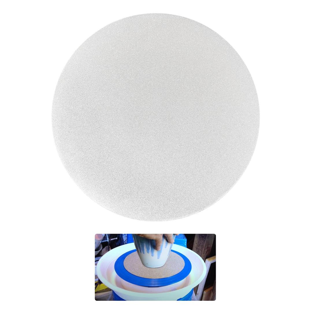 SCOTTCHEN Diamond Grinding Disc, 8 (200mm),No Center Hole,Flat Lap Disk Polishing Discs -240 Grit,Sanding Grinding Disc for Gemstone, Tile, Porcelain, Glass & Metal Polishing