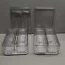 POMEAT 10 Pack Fridge Organizer, Stackable Refrigerator Organizer Bins with Lids, Produce Fruit Storage Containers for Storage Clear for Food, Drinks, Vegetable Storage