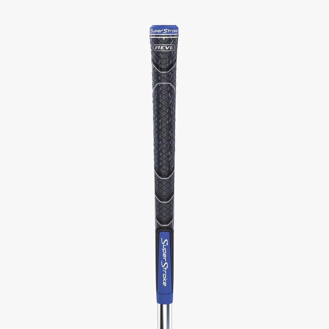 SuperStroke REVL Element Golf Club Grips (Midsize, Grey/Blue)