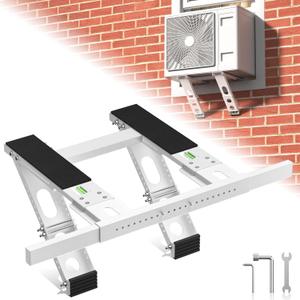 Window AC Bracket Air Conditioner Support Bracket No Drilling Heavy Duty AC Brackets for Windows Fit Single and Double-Hung Windows Hold Up to 220lbs