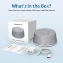 SoundLegend Sleep White Noise Sound Machines 32-Level Volume 30 Sounds 12 Colors Light 5 Timers Adjustable Light Brightness Compact for Everyone Travel Gift Memory Function
