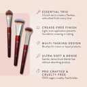 BK Beauty Core Complexion Trio Makeup Brushes Set (3PC) Foundation, Concealer, and Blending Brushes for Liquid, Cream & Powder Vegan, Cruelty-Free, Ultra-Soft Face Makeup Brushes