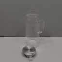 Bivvclaz 2 Liter 68 oz Glass Pitcher with Lid and Handle, Glass Carafe for Hot/Cold Water, Large Iced Tea Pitcher for Coffee, Juice and Homemade Beverage (Clear)