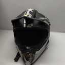 Youth Adult Dirt Bike,Motocross Helmets DOT Approved (YS-Silver, XL)