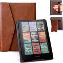 CoBak Premium Stand Case for Kindle Paperwhite & Kindle Colorsoft 7" & Kobo with Hand Strap,  Automatic Wake/Sleep, Stylish & Durable, Comfortable Reading & Protection, Compatible with iPhone Stand