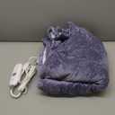 Heating Blankets Heated Throw 50''X60'' - Purple Heated Blanket Flannel Sherpa Double Sided Electric Blanket with 5 Heat Settings & 4 Hours Auto-Off, Small Electric Throw for Grandma Gifts(Lavender)