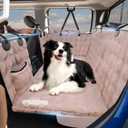 XL Hard Bottom Plush Furry Fuzzy Dog Seat Cover for Crew Cab Truck