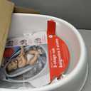 Skip Hop Baby Bath Tub, 3-Stage Smart Sling Tub, Moby, White & Moby Baby Bath Essential Set, Grey