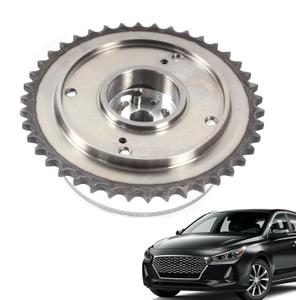 243502E200 243502E201 Single Timing Camshaft Gear Fit 2014-2020 for Hyundai Elantra Coupe GT Sonata Tucson for KIA Forte KOUP Forte5 Optima Soul Rondo 2.0L CVVT Intake Sprocket (1pc)