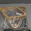 Billiard Balls Set, Pool Table Triangle Ball Rack and 9-Ball Diamond Rack (Wood), 5 Cue Chalks and 2 Table Spot Stickers - Pool Table Accessories