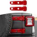RT-TCZ for Jeep JL Tailgate Hinge Cover Trim Decals Red for Jeep Wrangler JL JLU 2018 up Red Exterior Accessories 2pcs