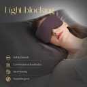 ZIMASILK Adjustable 100% 22 Momme Mulberry Silk Sleep Mask for Sleeping, Filled with Premium Mulberry Silk, Softest & Breathable Eye Sleeping Mask (Plum Wine)