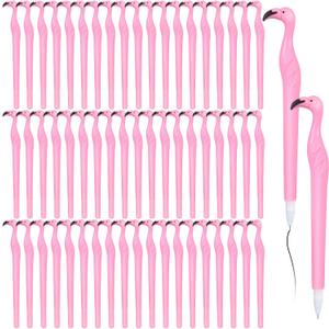 Fulmoon 80 Pcs Cute Pink Flamingo Gel Pens Gift for Child, Women, Teacher, Student and Girlfriend, Great Party Supplies and Back to School Supplies, Black Ink 0.5 mm Ballpoint Pen