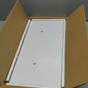 16" Width Floating Shelves, Wall Shelves for Bathroom/Living Room/Bedroom/Kitchen Decor, White Shelves with Invisible Brackets Set of 2